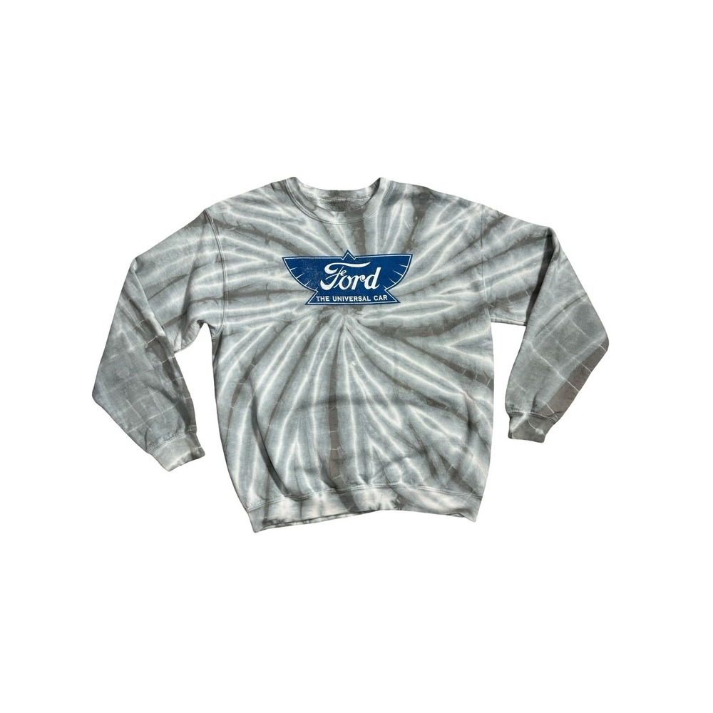 Ford Ripple Junction Grey Tie‎ Dye Graphic Sweatshirt Medium The Universal Car